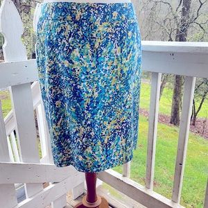 Merona Abstract Print Skirt 8 FREE SHIP